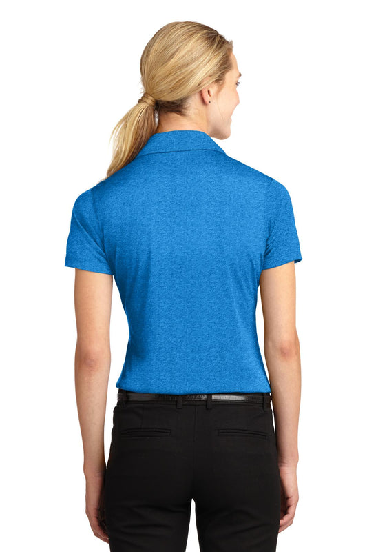 Sport-Tek Women's Heather Contender Polo. LST660 Blue Wake Heather