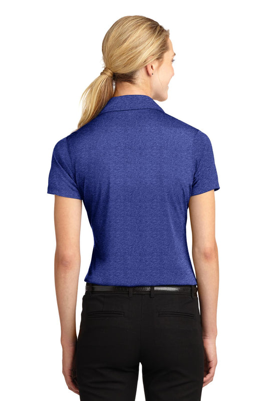Sport-Tek Women's Heather Contender Polo. LST660 Cobalt Heather