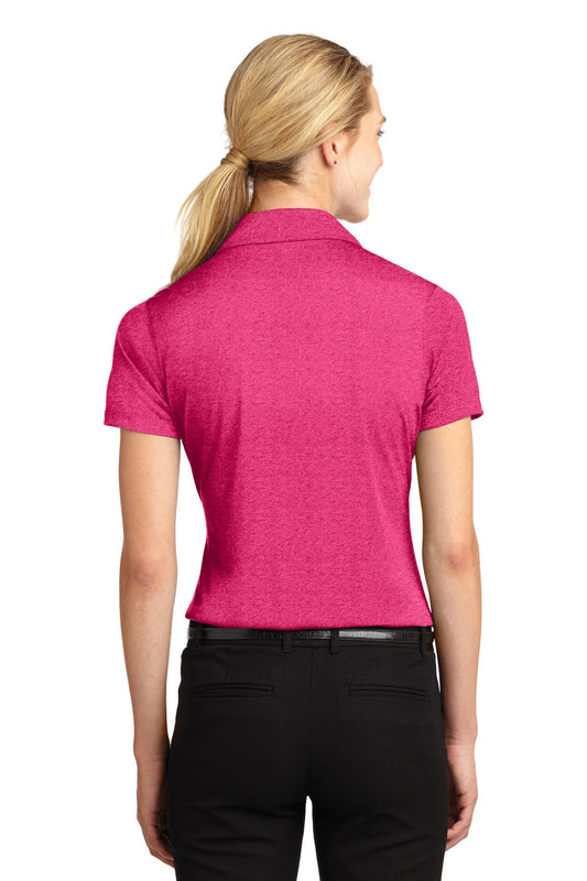 Sport-Tek Women's Heather Contender Polo. LST660 Pink Raspberry Heather
