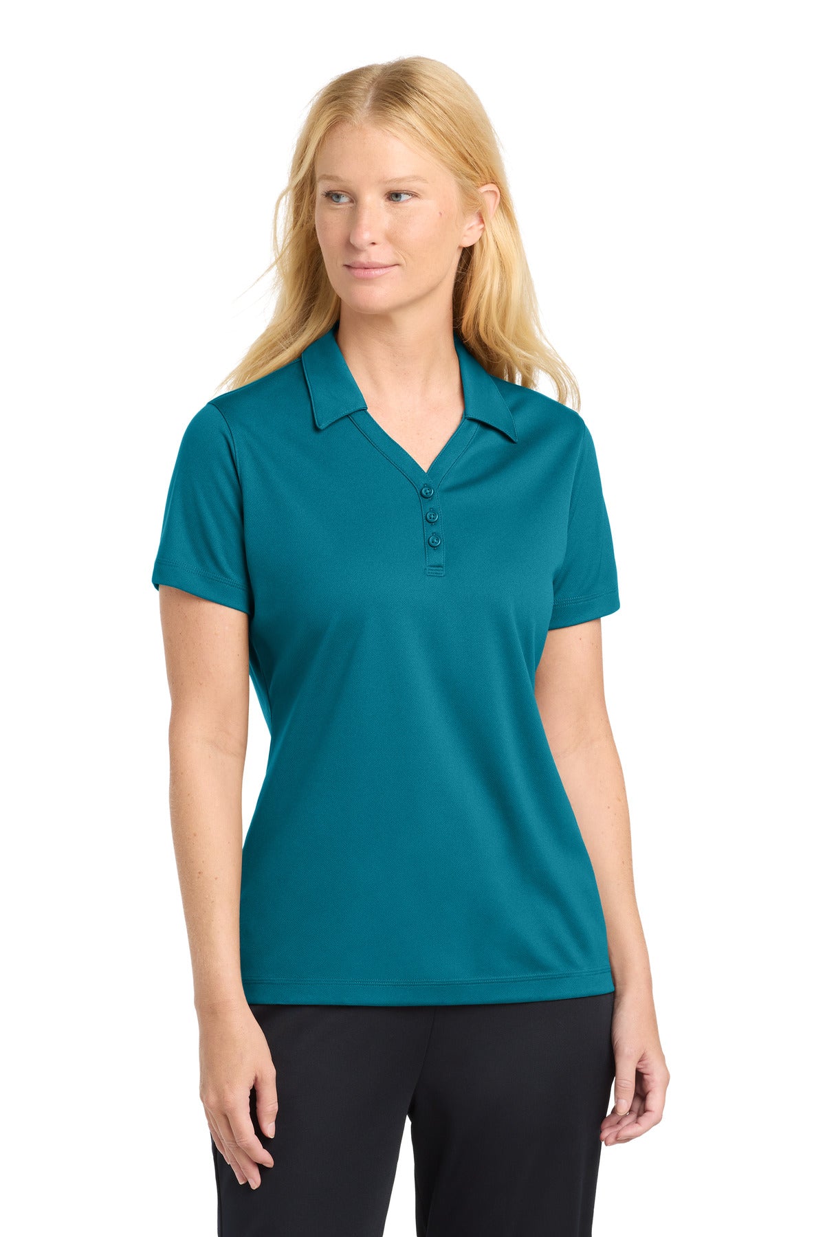 Sport-Tek Women's PosiCharge Micro-Mesh Polo LST680 Blue Wake