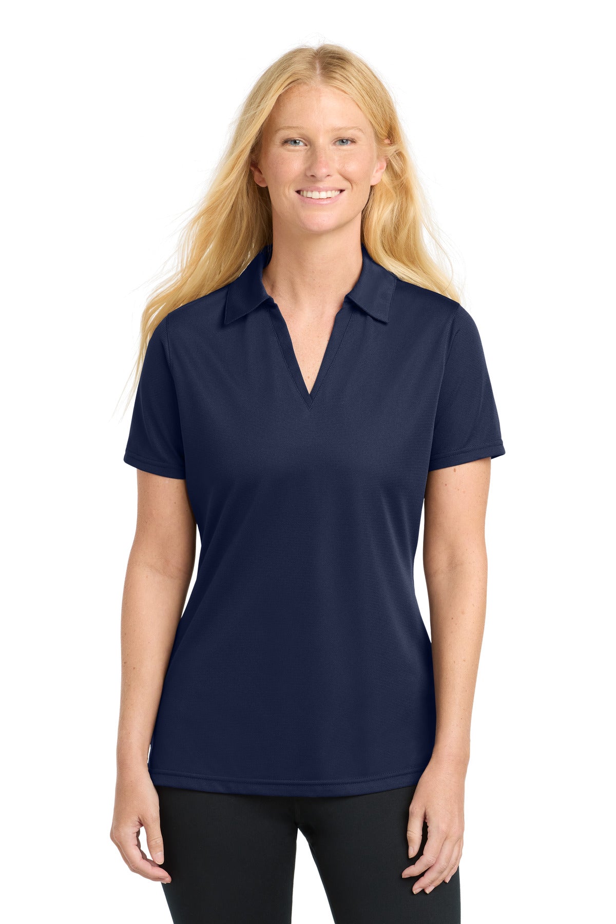 Sport-Tek Women's PosiCharge Active Textured Polo LST690 True Navy