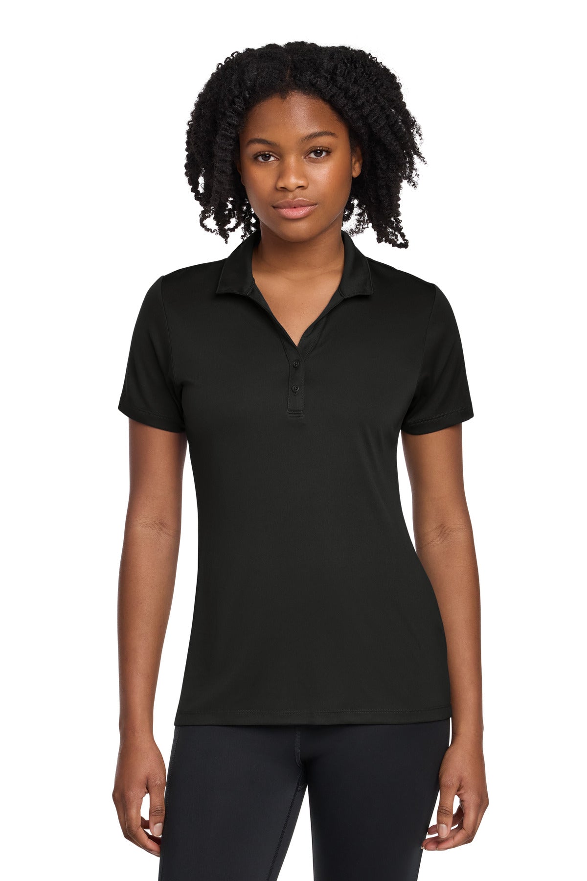 Sport-Tek Women's PosiCharge Re-Compete Polo LST725 Black