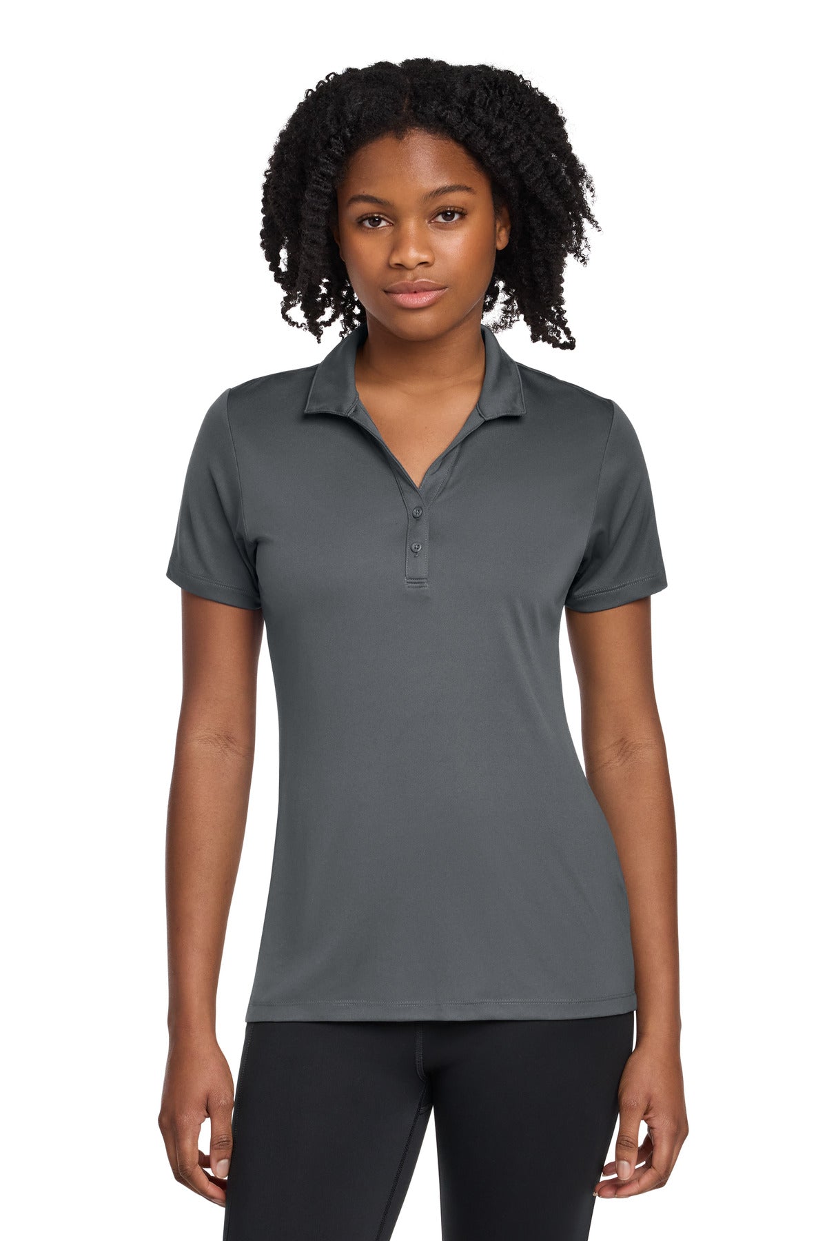 Sport-Tek Women's PosiCharge Re-Compete Polo LST725 Iron Grey