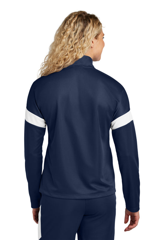 Sport-Tek Women's Travel Full-Zip Jacket LST800 True Navy/ White