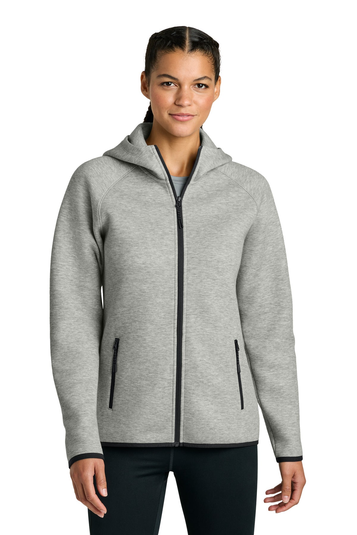 Sport-Tek Women's Phenom Full-Zip Hoodie LST840 Athletic Heather