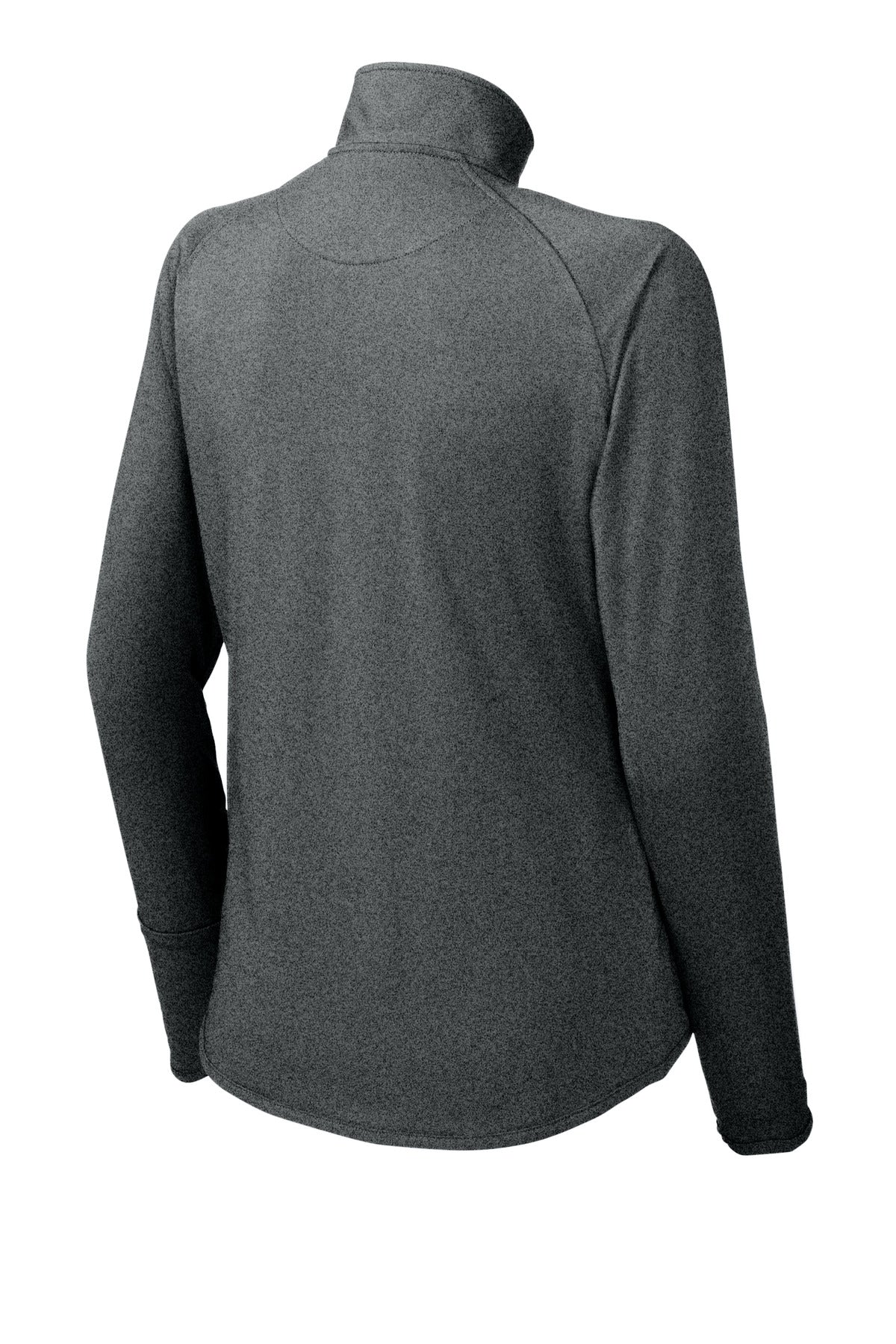 Sport-Tek Women's Sport-Wick Stretch 1/4-Zip Pullover. LST850 Charcoal Grey Heather
