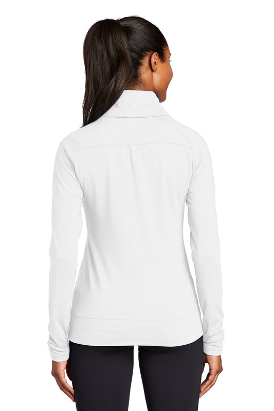 Sport-Tek Women's Sport-Wick Stretch Full-Zip Jacket. LST852 White