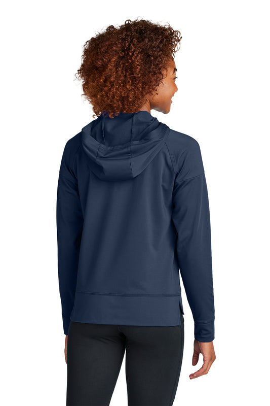 Sport-Tek Women's Sport-Wick Stretch 1/2-Zip Hoodie LST856 True Navy