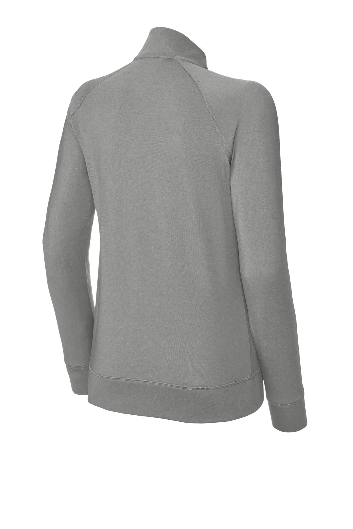 Sport-Tek Women's Sport-Wick Stretch Full-Zip Cadet Jacket LST857 Charcoal Grey