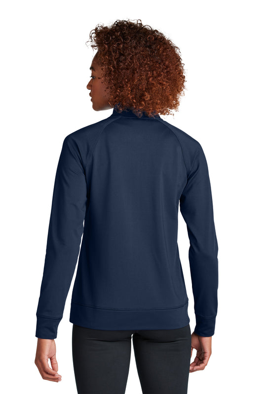 Sport-Tek Women's Sport-Wick Stretch Full-Zip Cadet Jacket LST857 True Navy