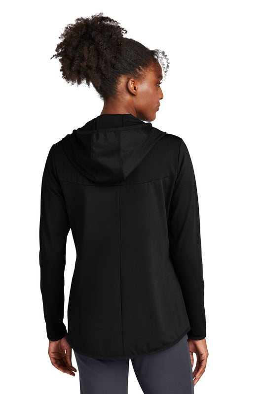Sport-Tek Women's Circuit Hooded Full-Zip LST870 Deep Black