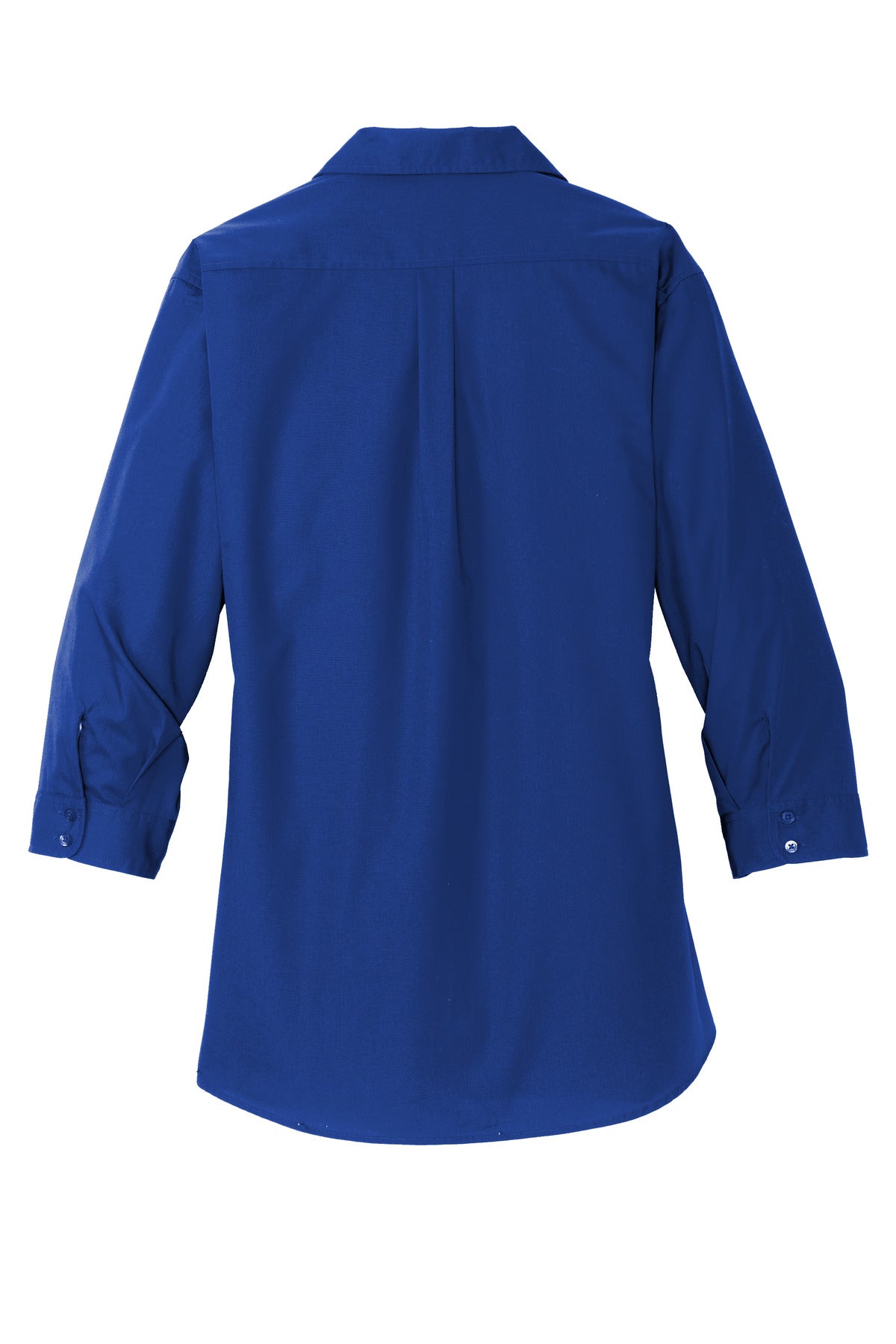 Port Authority Women's 3/4-Sleeve Carefree Poplin Shirt. LW102 True Royal