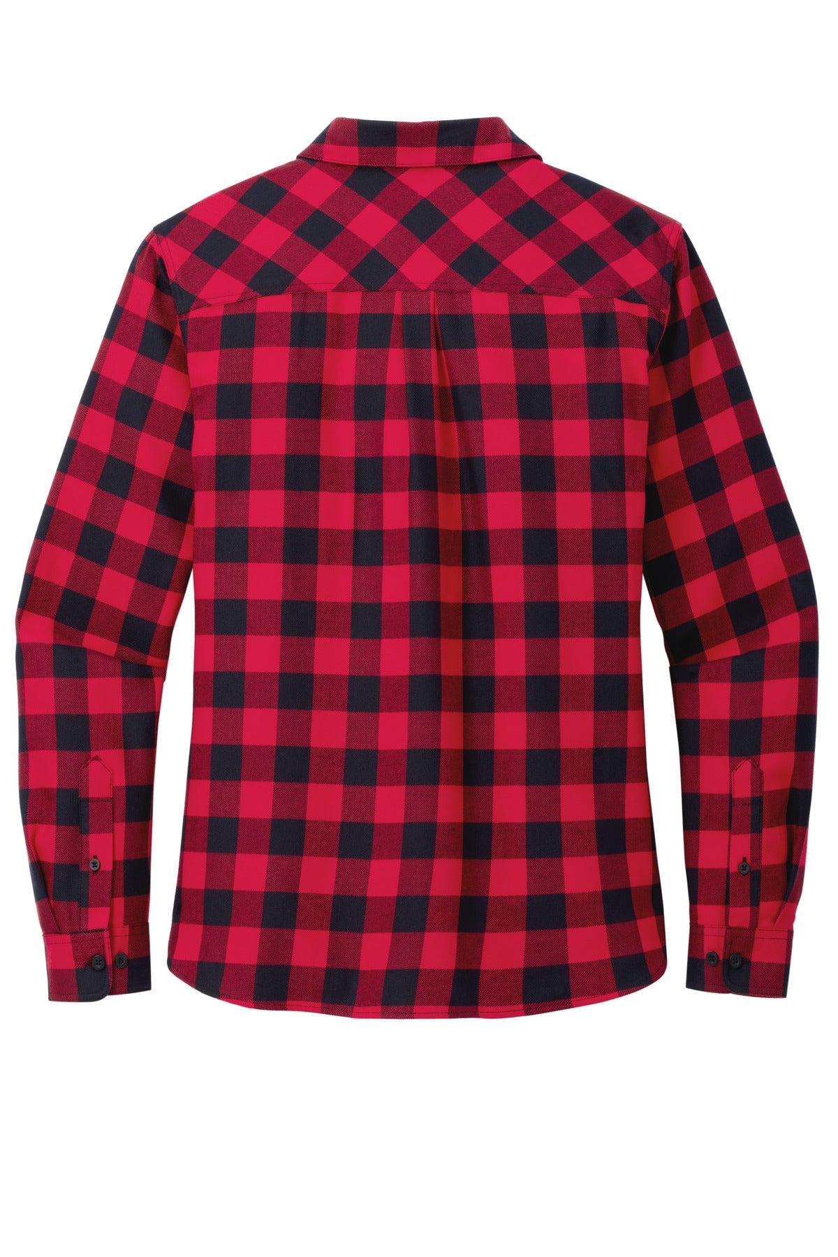 Port Authority Women's Plaid Flannel Shirt LW669 Red/ Black Buffalo Check