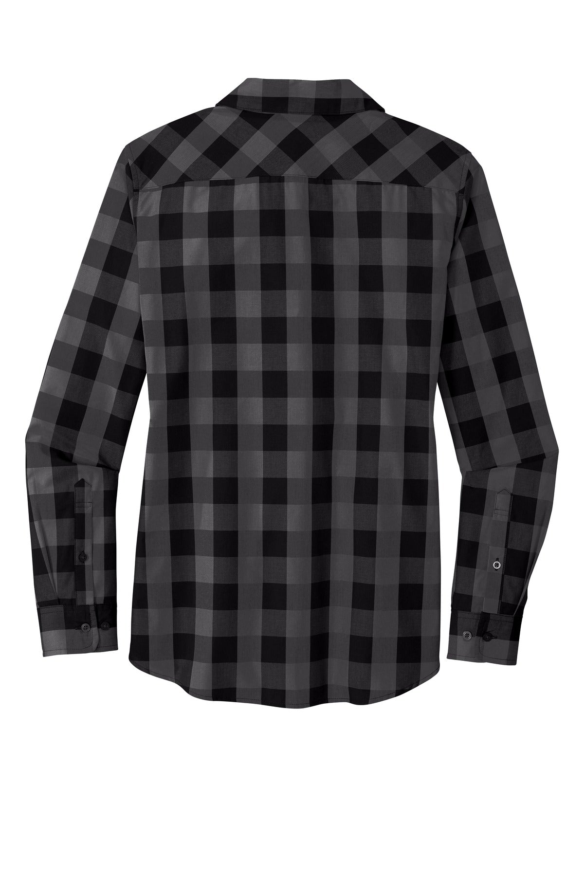 Port Authority Women's Everyday Plaid Shirt. LW670 Black