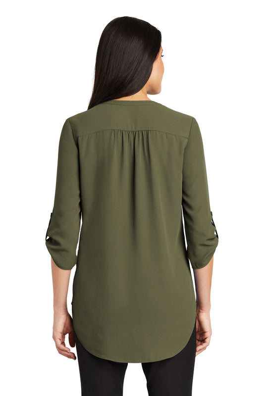 Port Authority Women's 3/4-Sleeve Tunic Blouse. LW701 Deep Olive