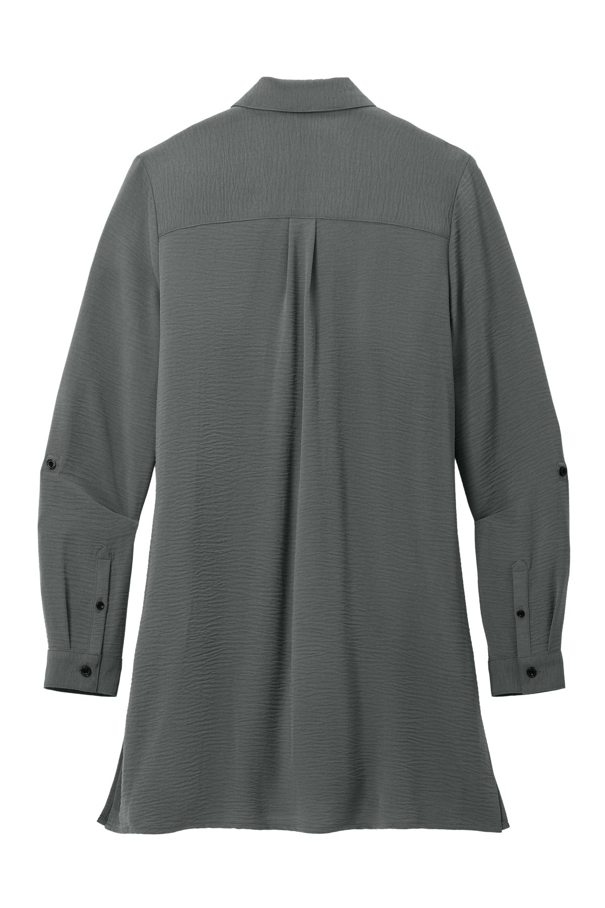 Port Authority Women's Textured Crepe Long Tunic LW715 Graphite