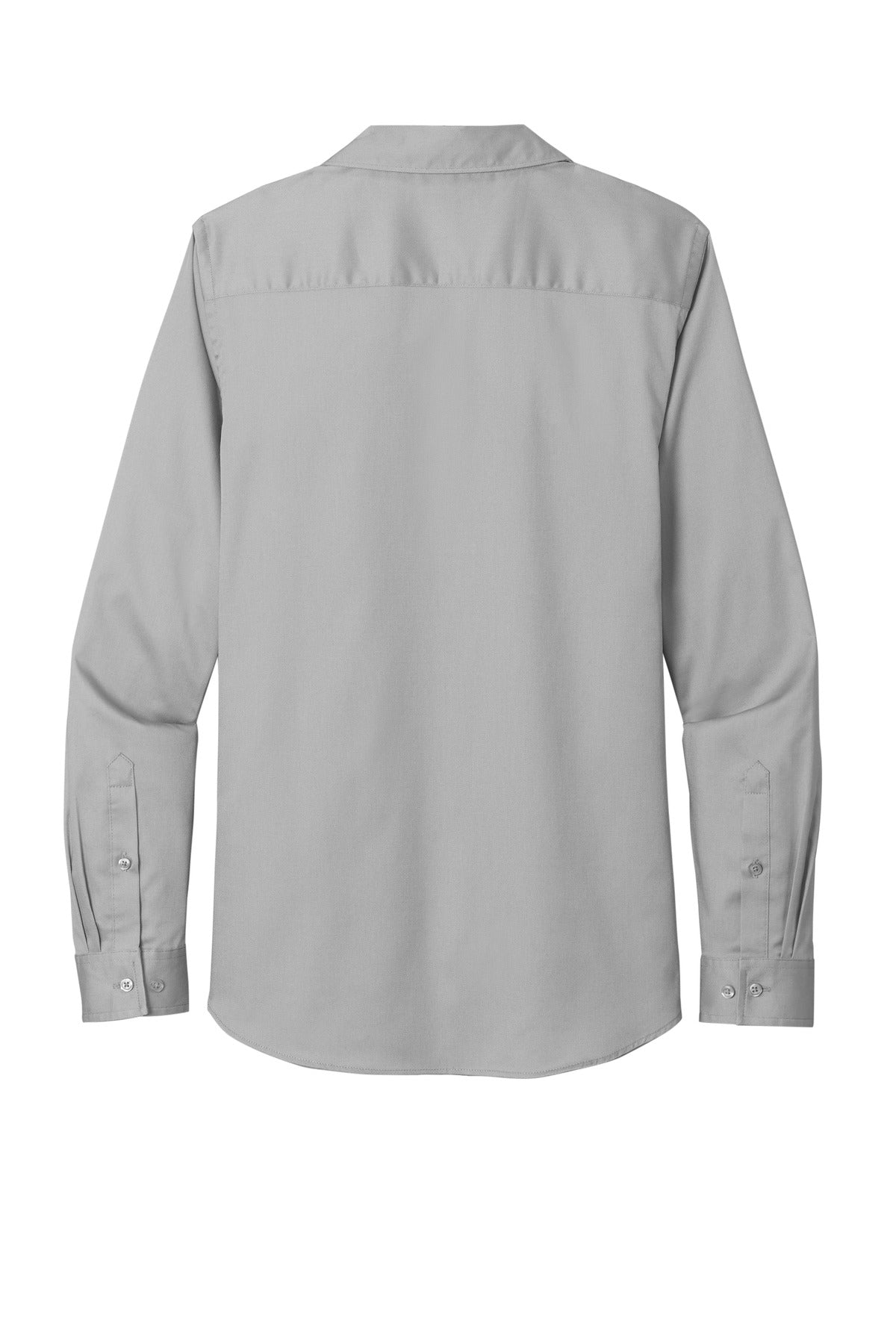 Port Authority Women's Long Sleeve SuperPro ReactTwill Shirt. LW808 Gusty Grey