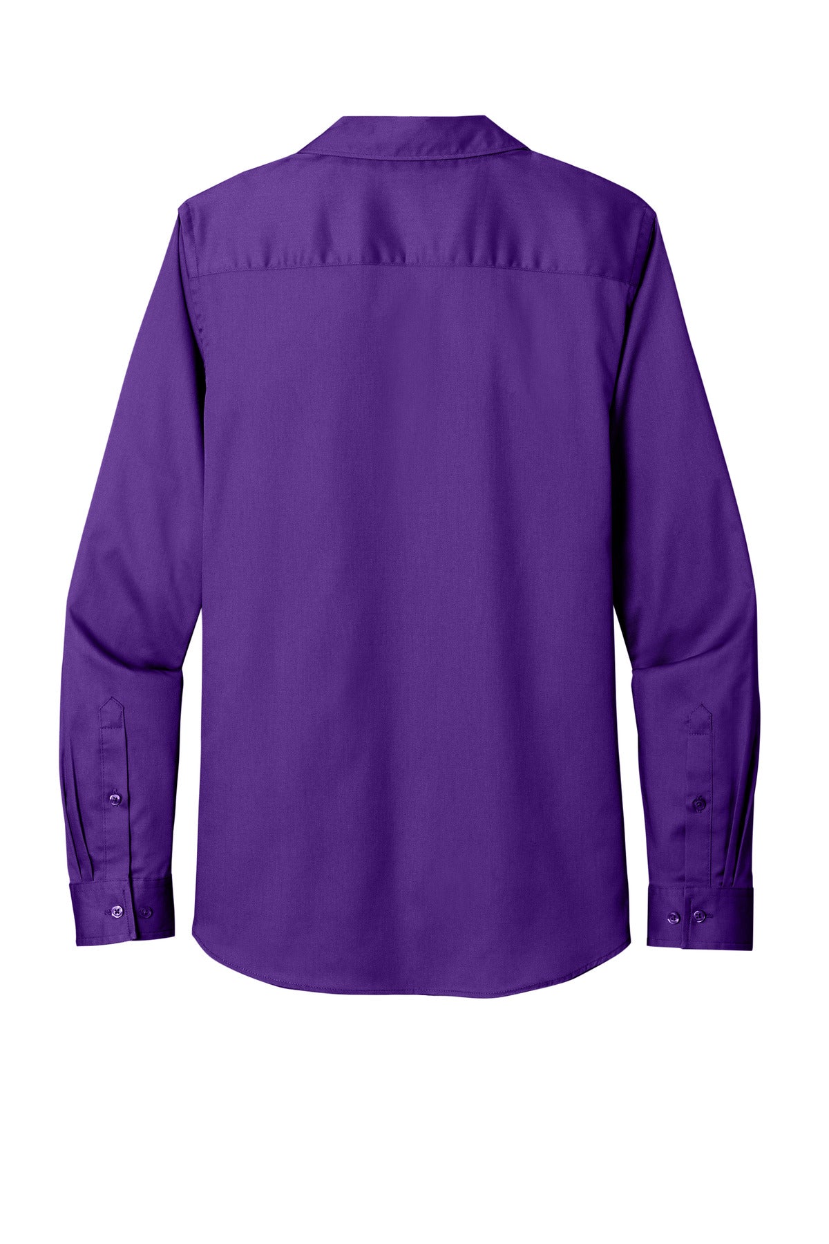 Port Authority Women's Long Sleeve SuperPro ReactTwill Shirt. LW808 Purple