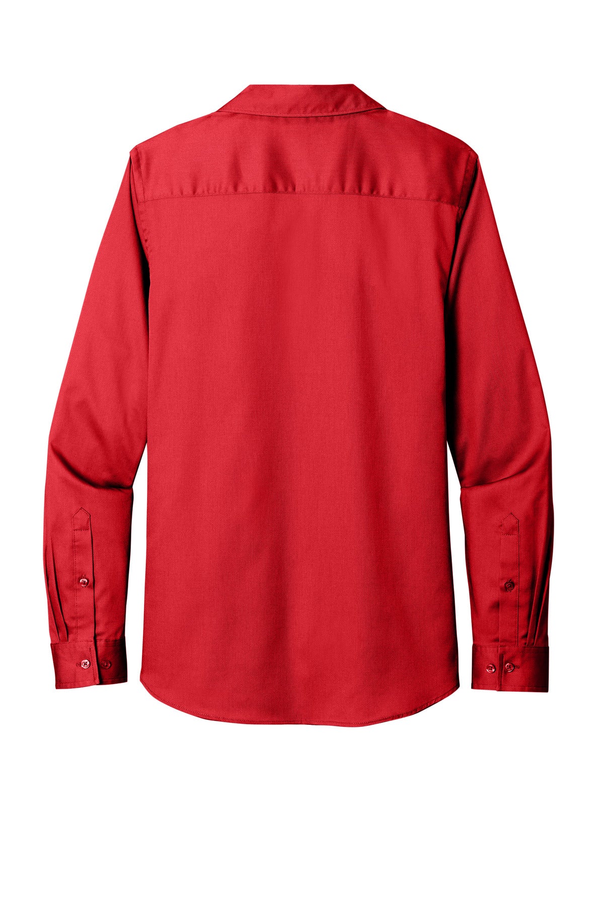 Port Authority Women's Long Sleeve SuperPro ReactTwill Shirt. LW808 Rich Red