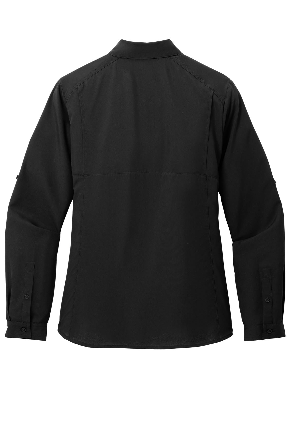 Port Authority Women's Long Sleeve UV Daybreak Shirt LW960 Deep Black