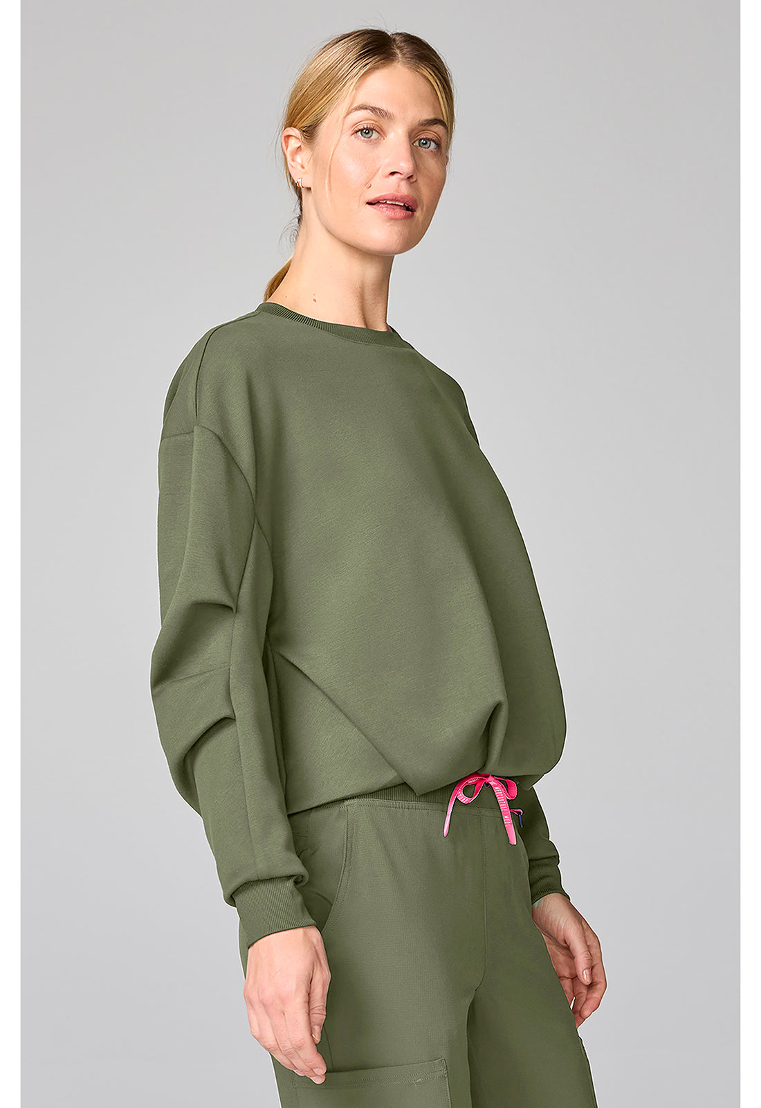 Lifestyle MC00002 Women's Bubble Pullover Olive