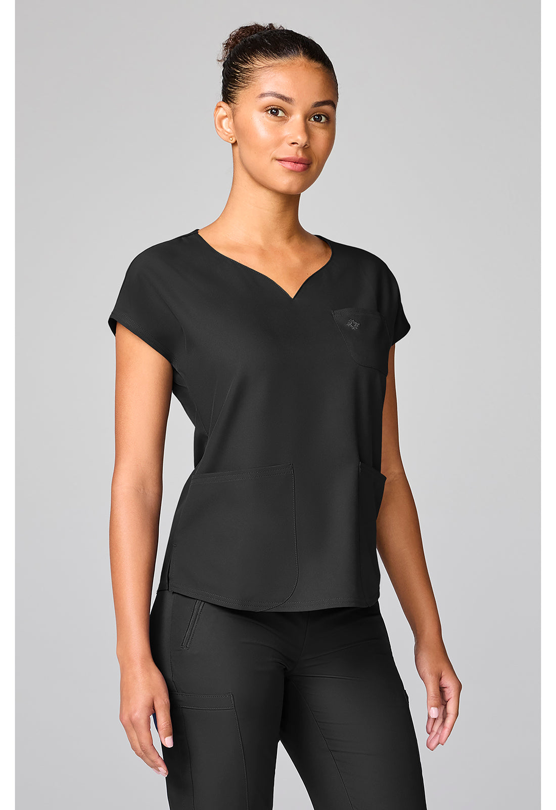 Insight MC00008 Women's Dolman Sleeve Scrub Top Black