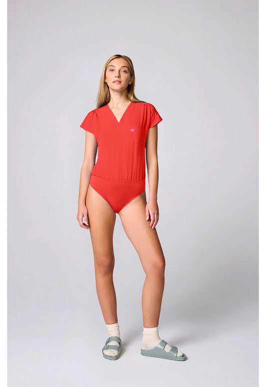 Amp MC00017 Women's One Pocket Bodysuit One In A Melon