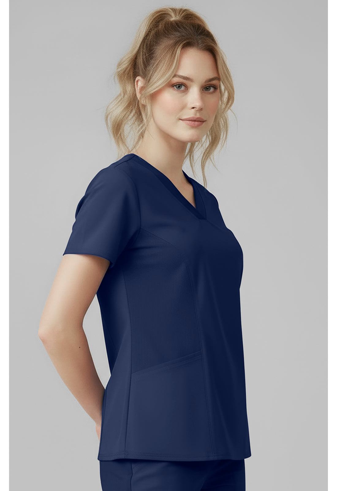 Insight MC00077 Women's V-Neck Scrub Top Navy