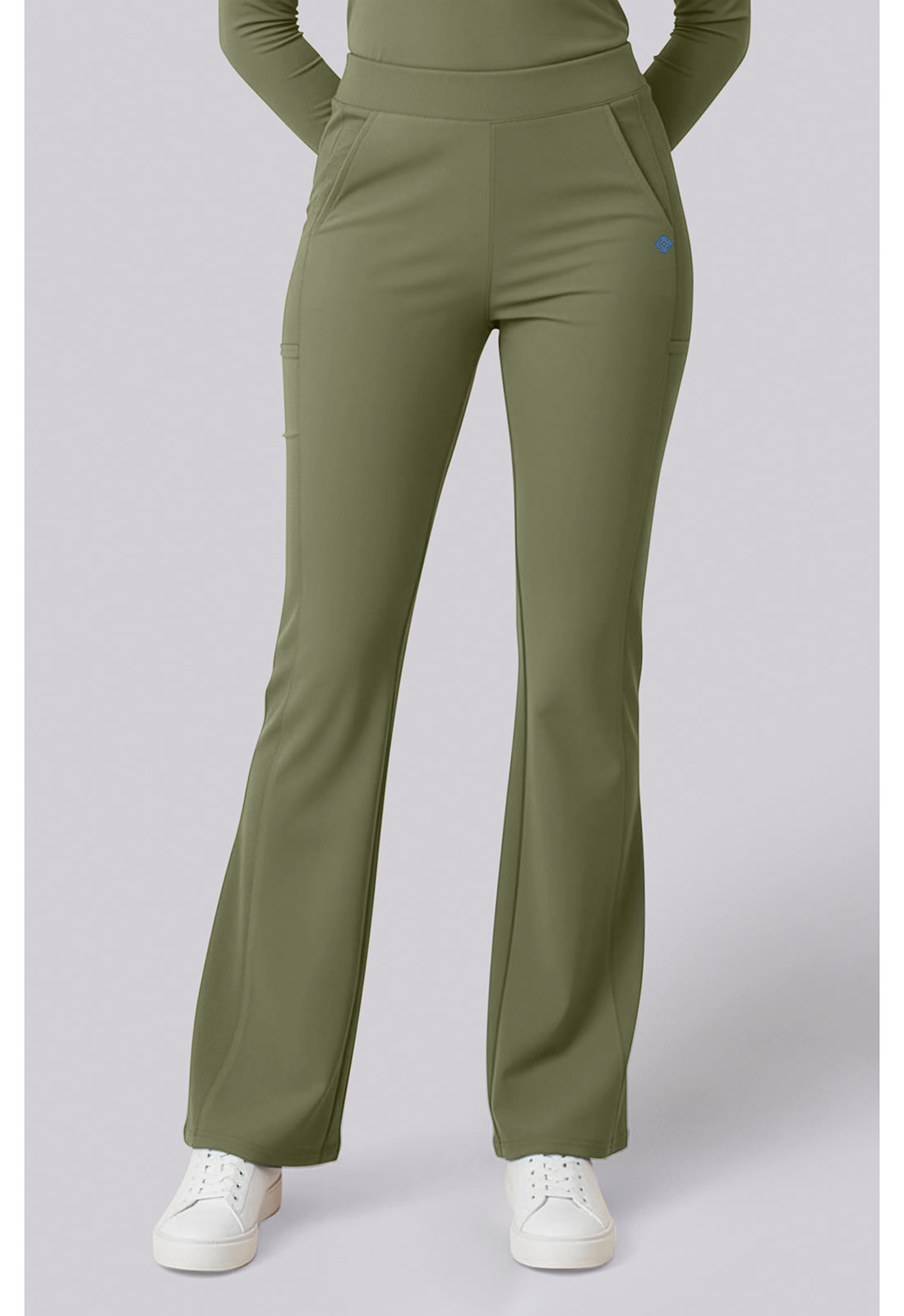 Insight MC00078 Women's Flare Leg Scrub Pants Olive