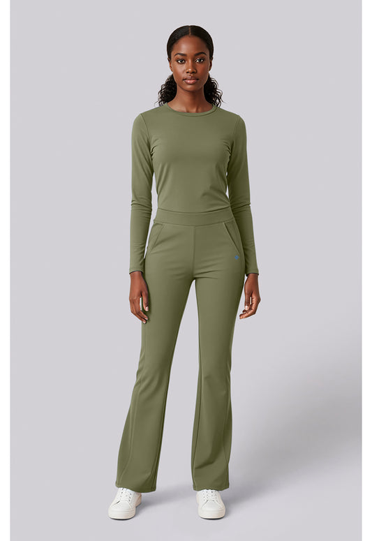 Insight MC00078 Women's Flare Leg Scrub Pants Olive