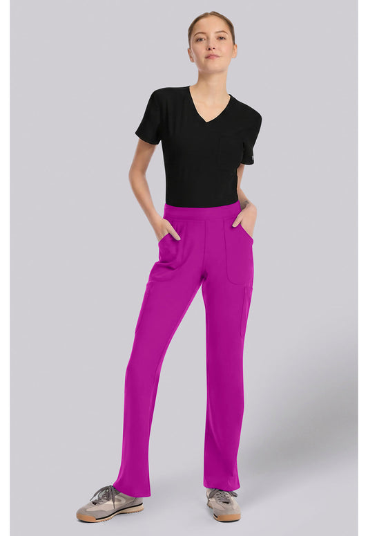 Insight MC010 Women's Mid Rise Flare Leg Scrub Pants image 2
