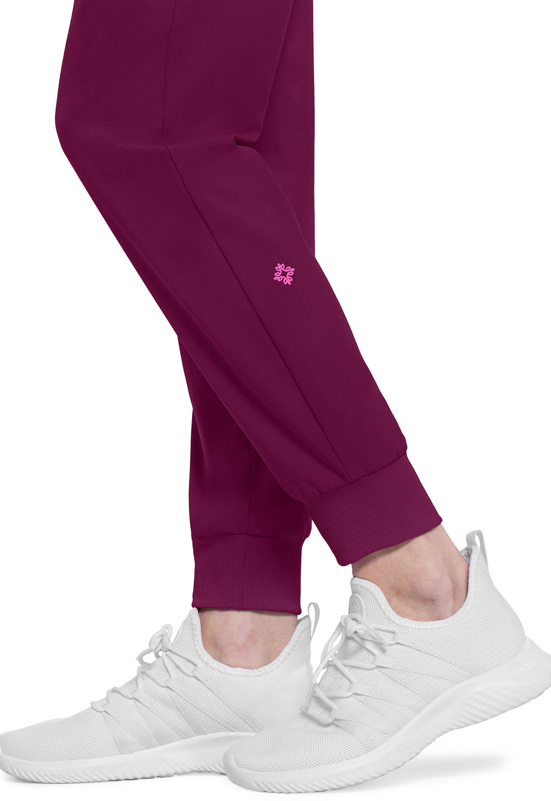 Amp MC102 Women's Mid Rise Scrub Joggers Wine