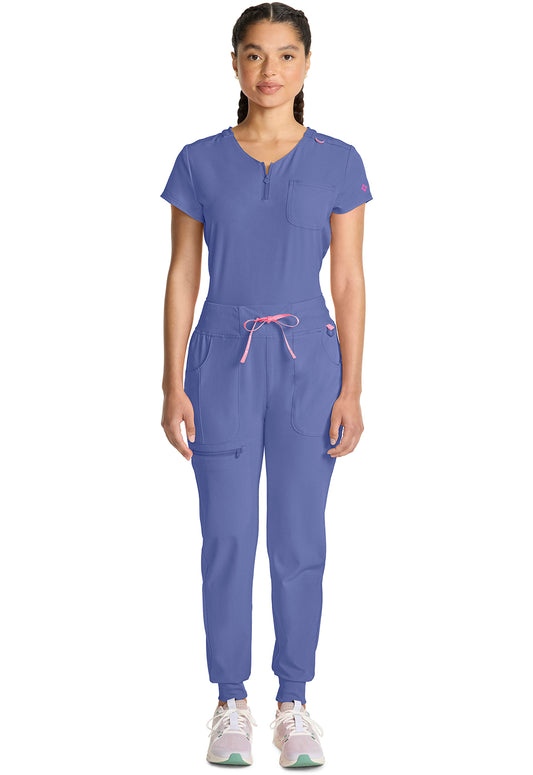 Amp MC102 Women's Mid Rise Scrub Joggers Ciel