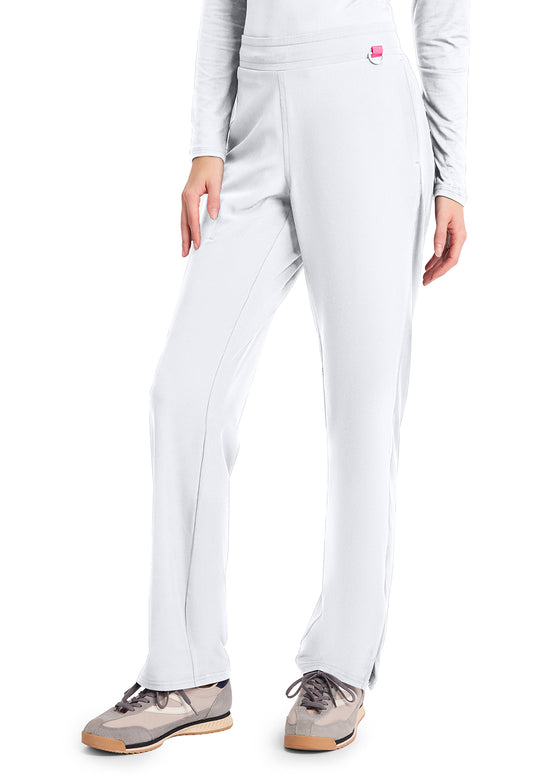 AMP MC103 Women's Straight Leg Pull-On Pants White