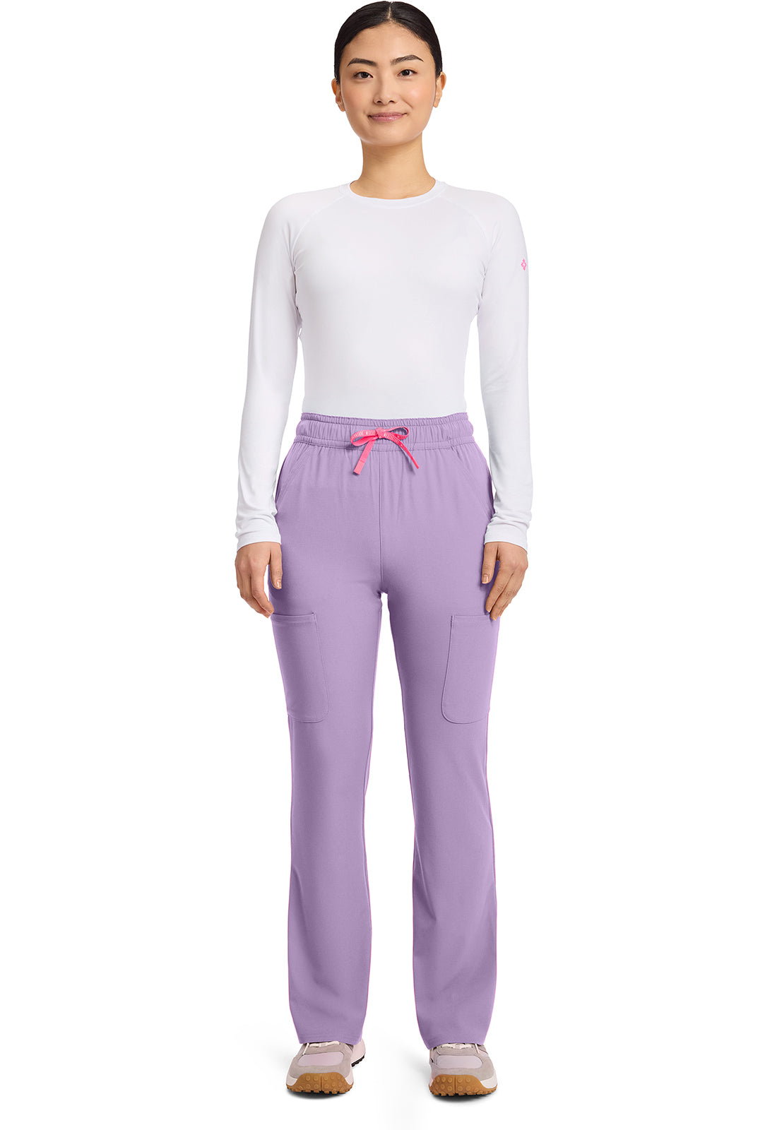 AMP MC104 Women's High Rise 4-Pocket Flare Pants Digital Lavender