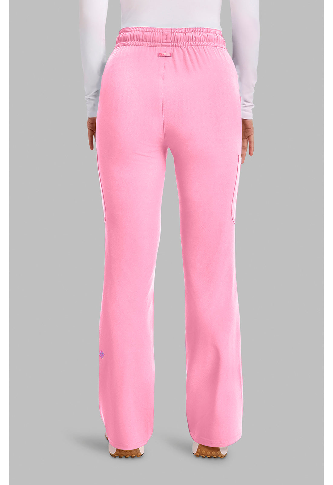 Amp MC104 Women's High Rise 4-Pocket Flare Scrub Pants image 5