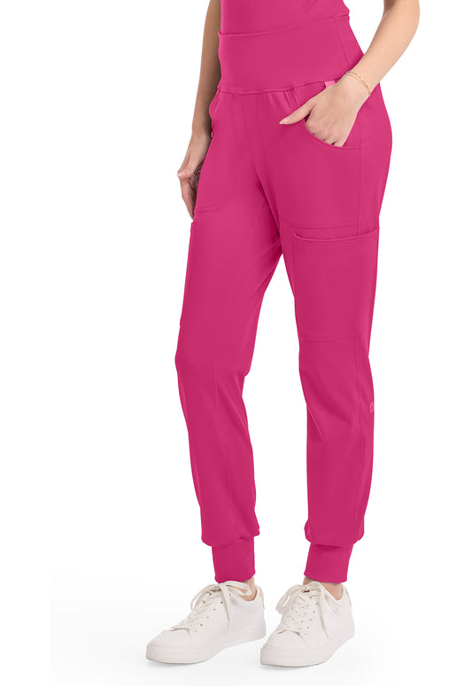 AMP Knit MC152 Wide Waistband Jogger Pink Power