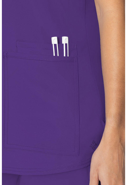 Insight MC2411 Women's 3 Pocket Scrub Top Grape