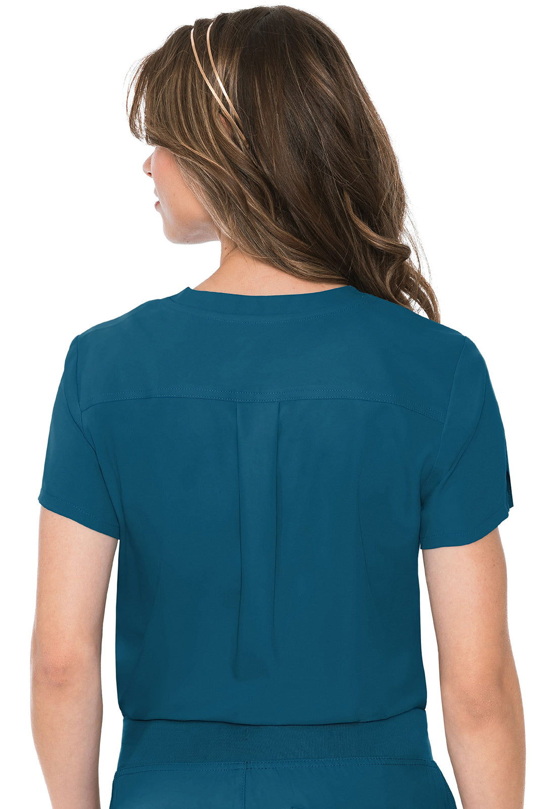 Insight MC2432 Women's One Pocket Tuck-In Scrub Top Caribbean