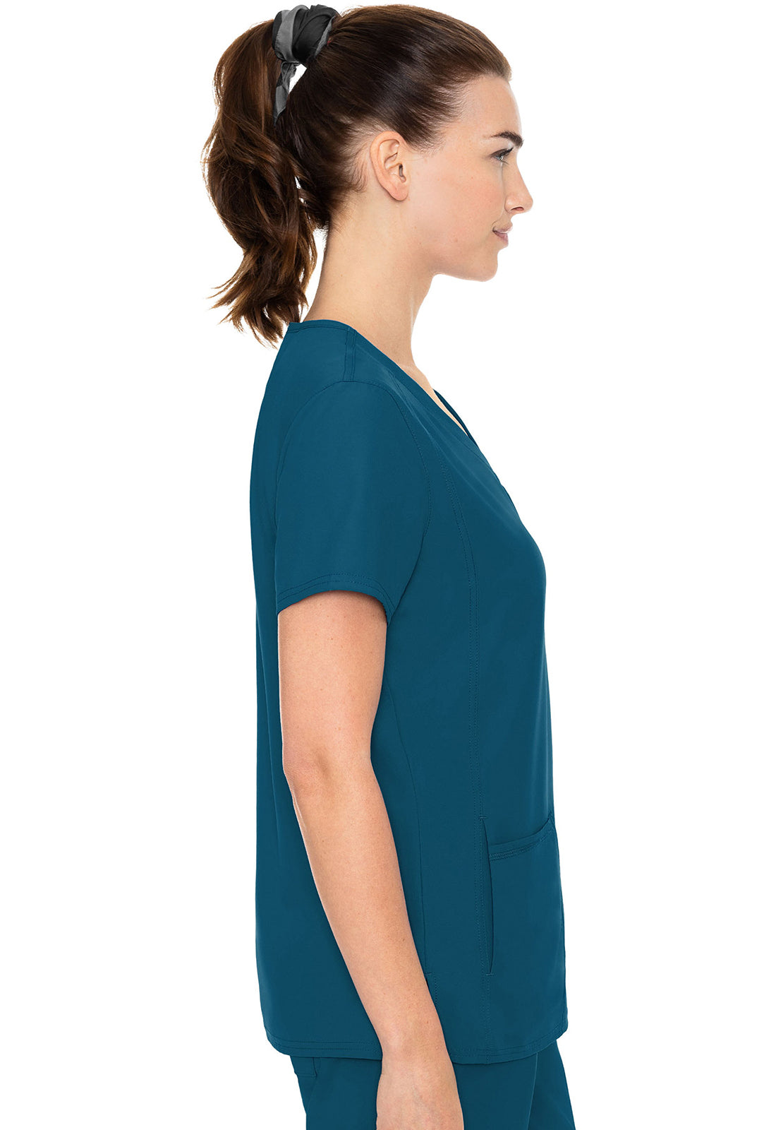 Insight MC2468 Women's Side Pocket Scrub Top Caribbean