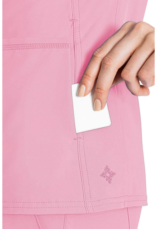 Insight MC2468 Women's Side Pocket Scrub Top Taffy Pink
