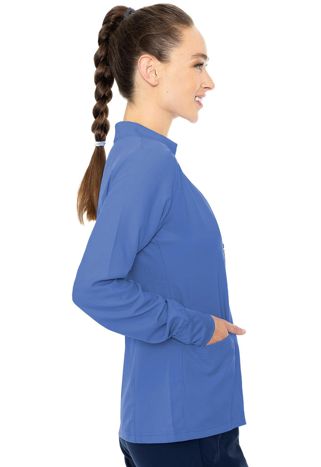 Insight MC2660 Women's Zip Front Warm-Up With Shoulder Yokes Ciel