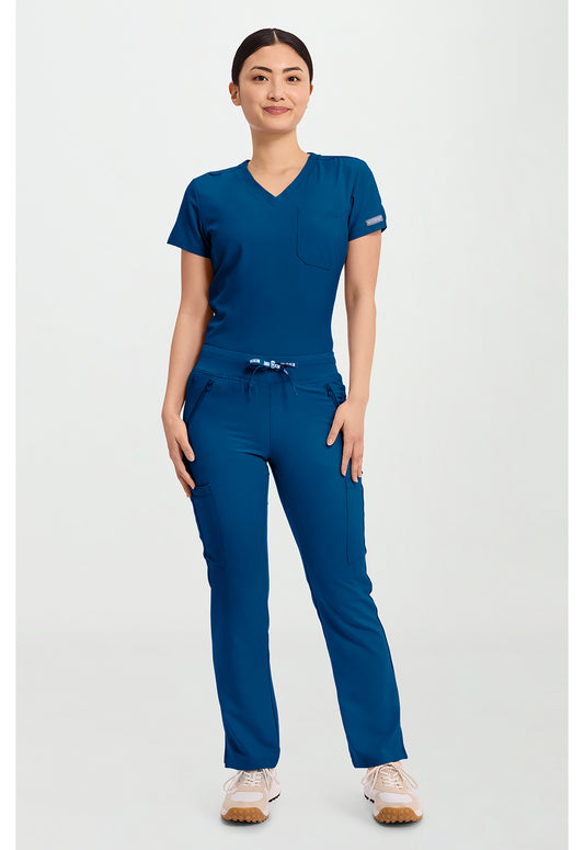 Insight MC2702 Women's Zipper Scrub Pants Ocean Abyss