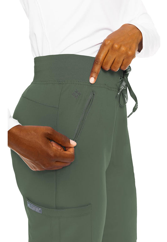 Insight MC2702 Women's Zipper Scrub Pants Olive