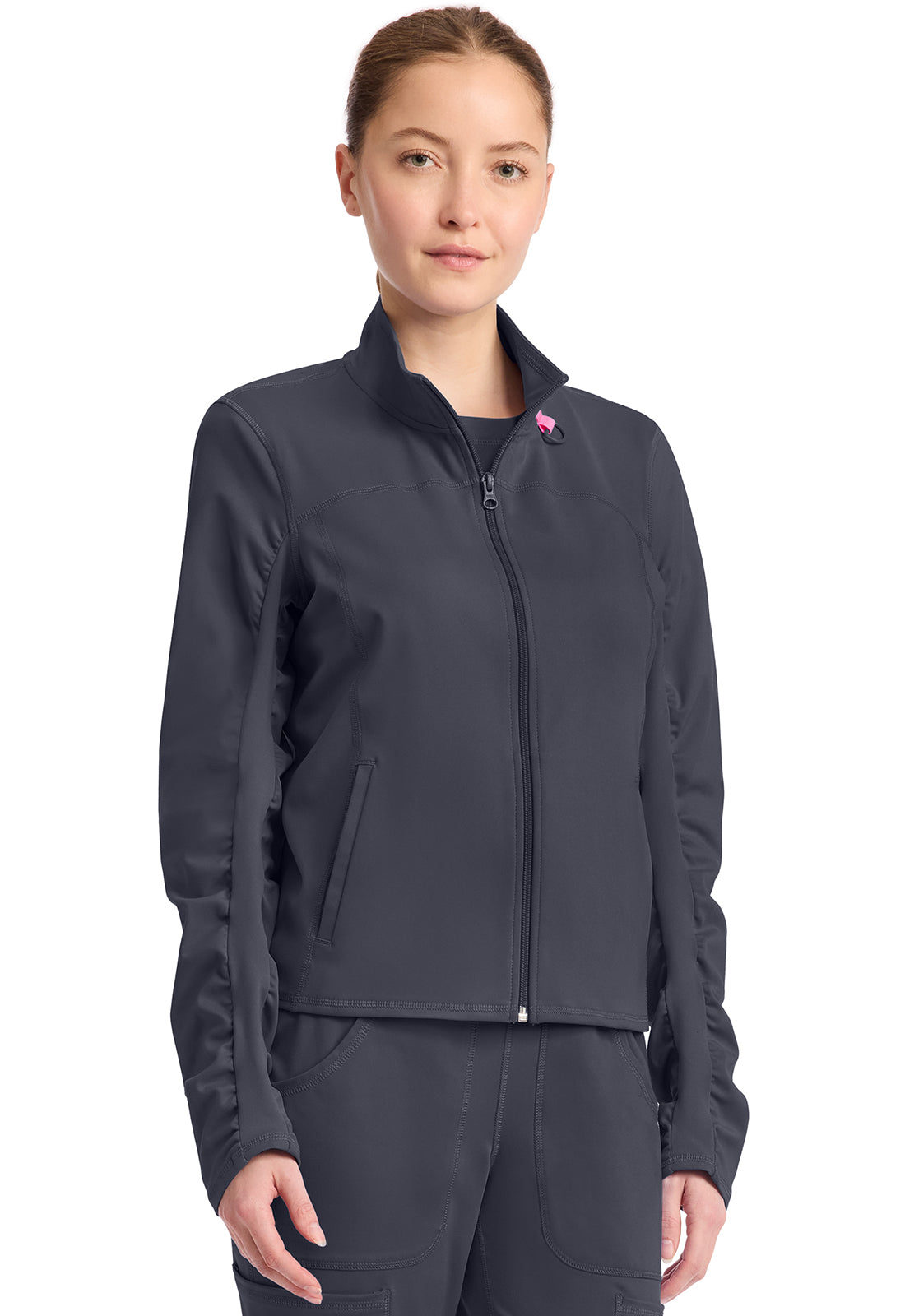 Amp Knit MC350 Women's Warm Up Jacket Pewter