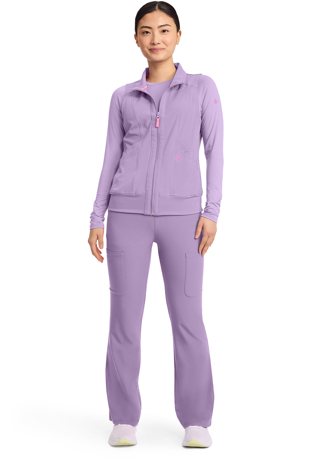 AMP MC500 Women's 4-Pocket Zip Front Vest Digital Lavender