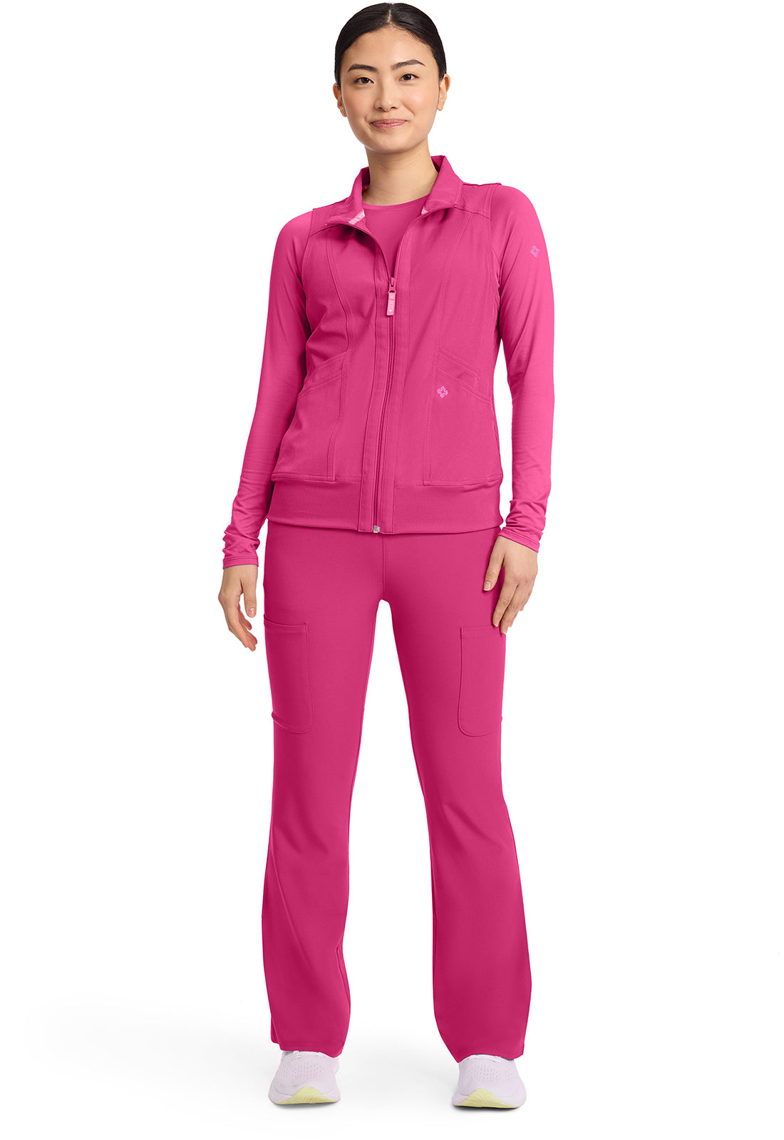 AMP MC500 Women's 4-Pocket Zip Front Vest Pink Power