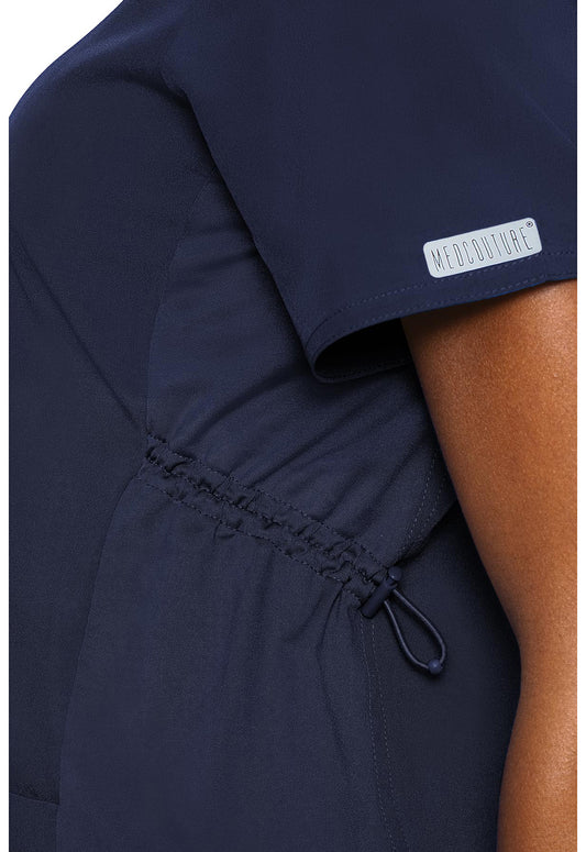 Touch MC628 Women's Maternity V-Neck Scrub Top Navy
