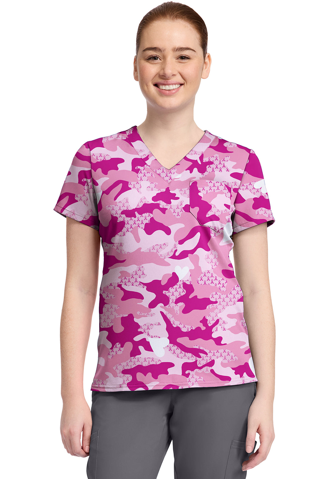 Prints MC632 Print V-Neck Top