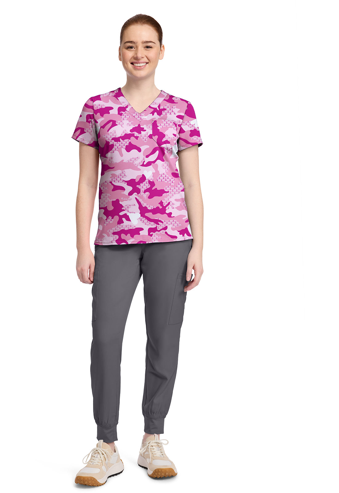 Prints MC632 Print V-Neck Top Fierce Fighter